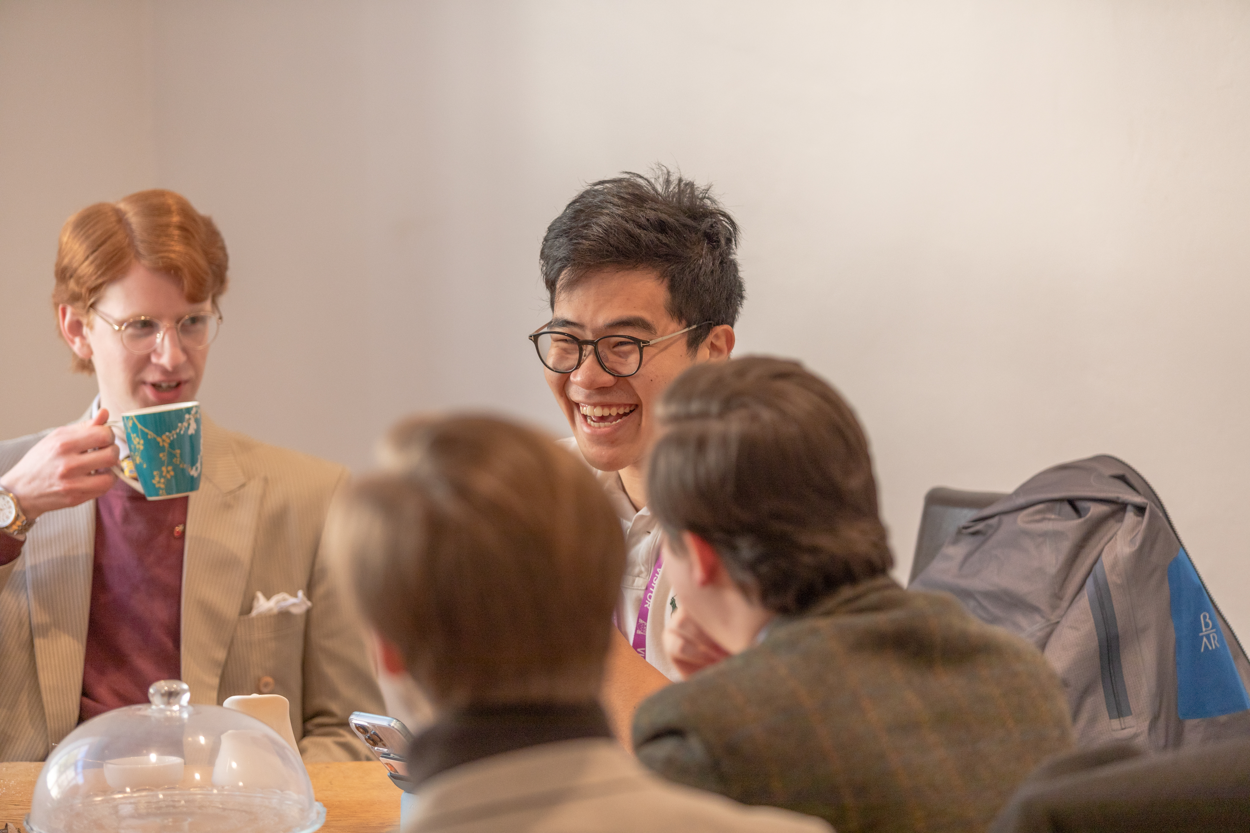 Group of students laughing together