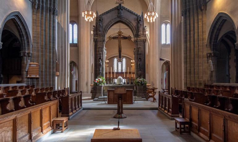 Inside Ampleforth Abbey Church