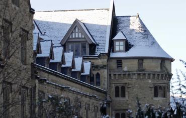 Abbey Church in the snow